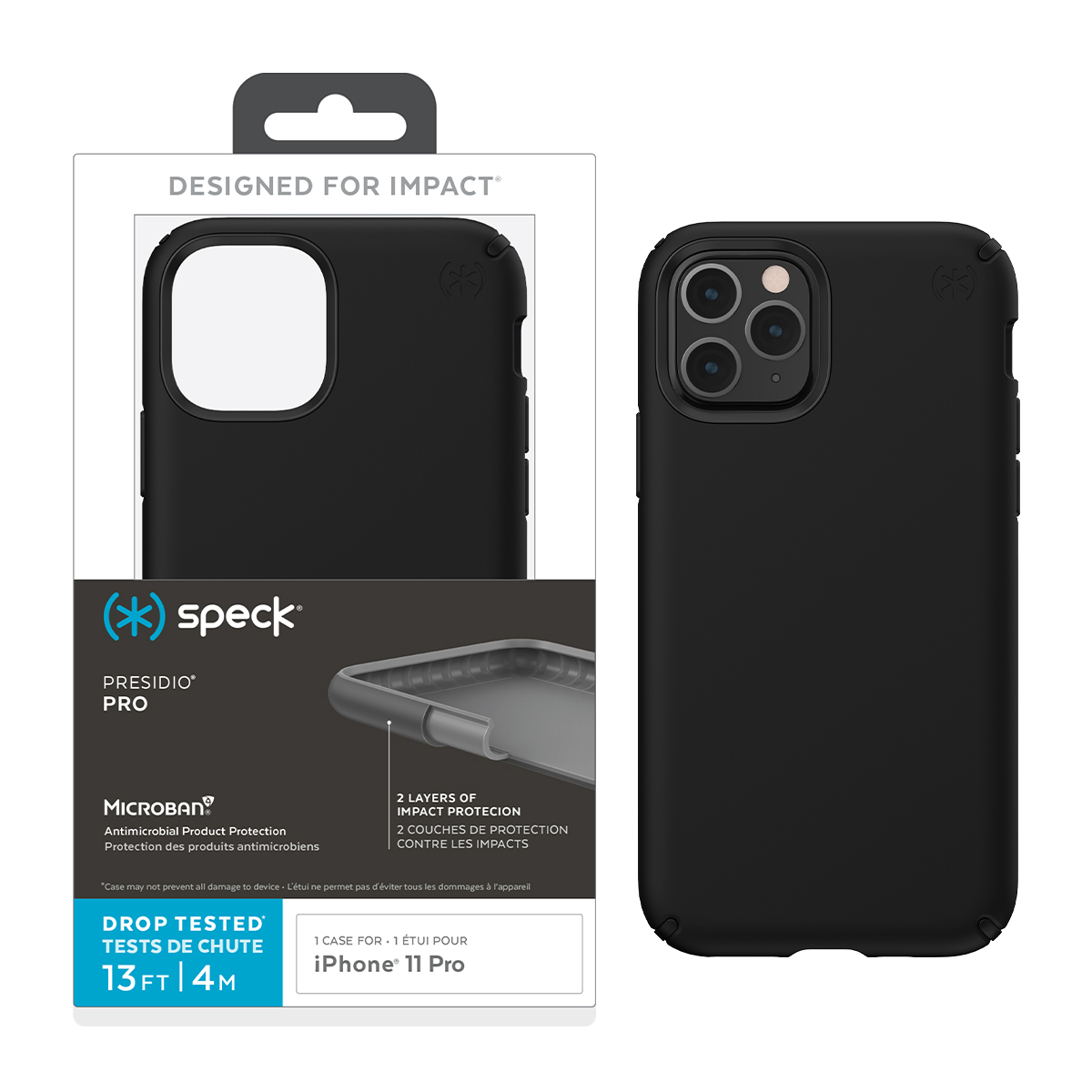 Picture of Speck Apple iPhone 11 PRO PRESIDO PRO Case (BLACK/BLACK)