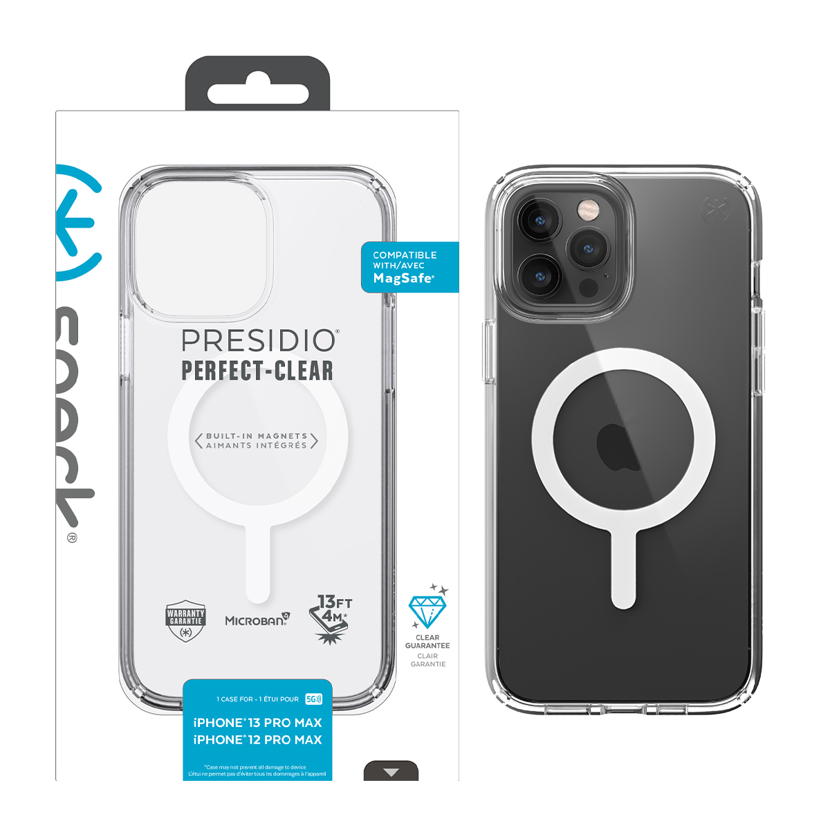 Picture of Speck iPhone 12 Pro Max PRESIDIO PERFECT-CLEAR Case + Magsafe - Clear