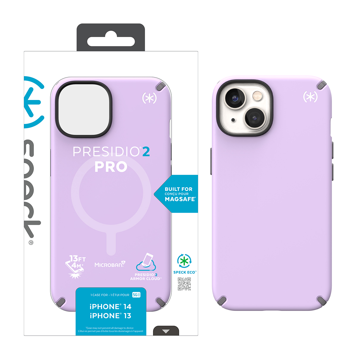 Picture of IPHONE 14 PRESIDIO 2 PRO +MS (SPRING PURPLE/CLOUDYGREY/WHITE)