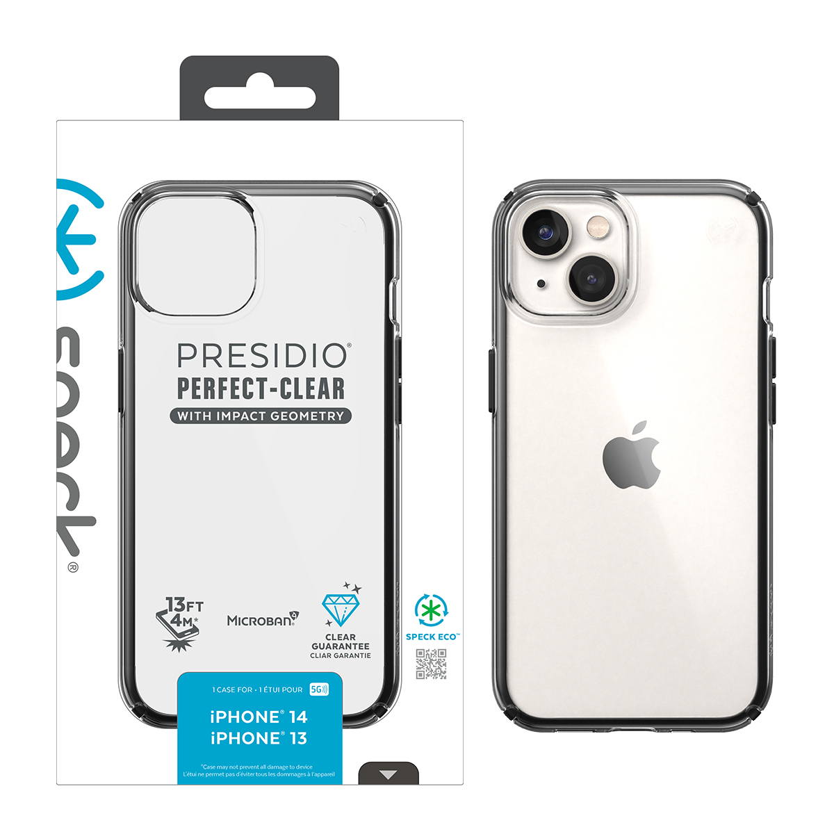 Picture of IPHONE 14 PRESIDIO PERFECT CLEAR GEO (CLEAR/BLACK)