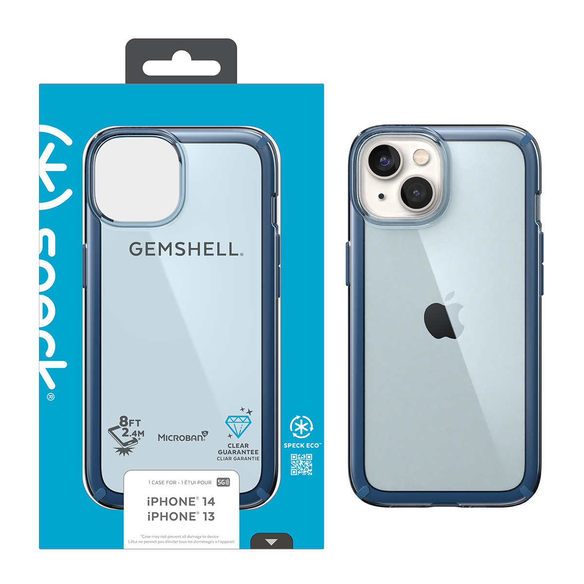 Picture of IPHONE 14 GEMSHELL (GLASS NAVY/WINTER NAVY)