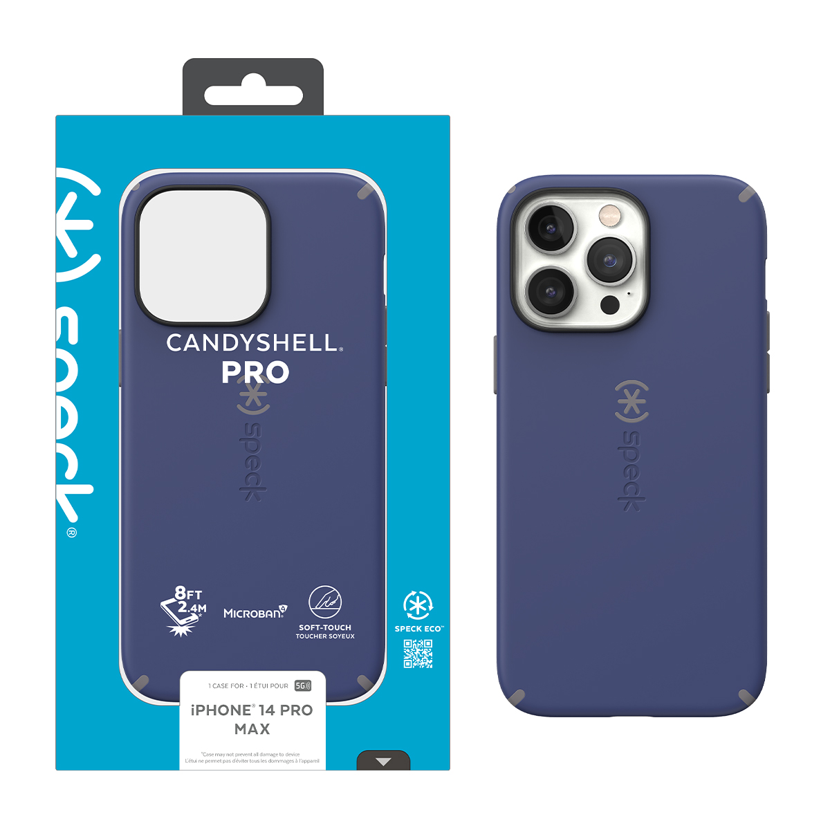 Picture of IPHONE 14 PRO MAX CANDYSHELL PRO (PRUSSIAN BLUE/CLOUDY GREY)