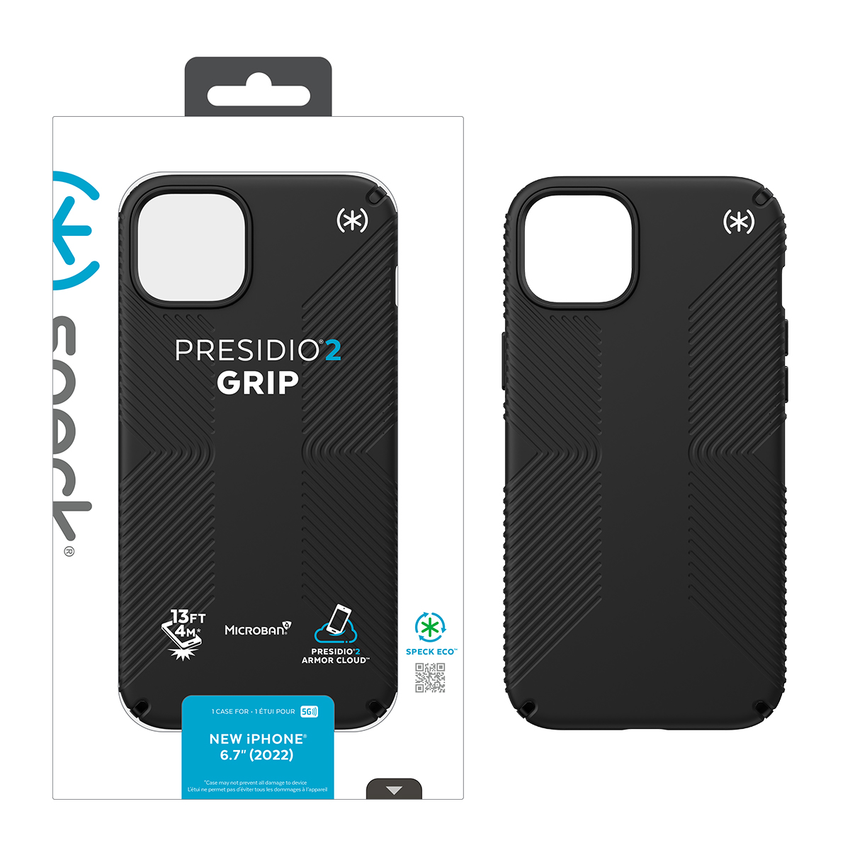 Picture of Speck Apple iPhone 14 Plus Presidio 2 Grip Case - Black