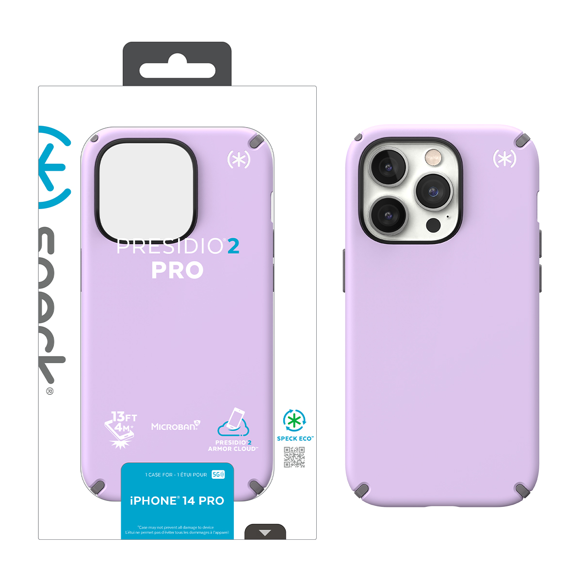 Picture of IPHONE 14 PRO PRESIDIO 2 PRO (SPRING PURPLE/CLOUDYGREY/WHITE)