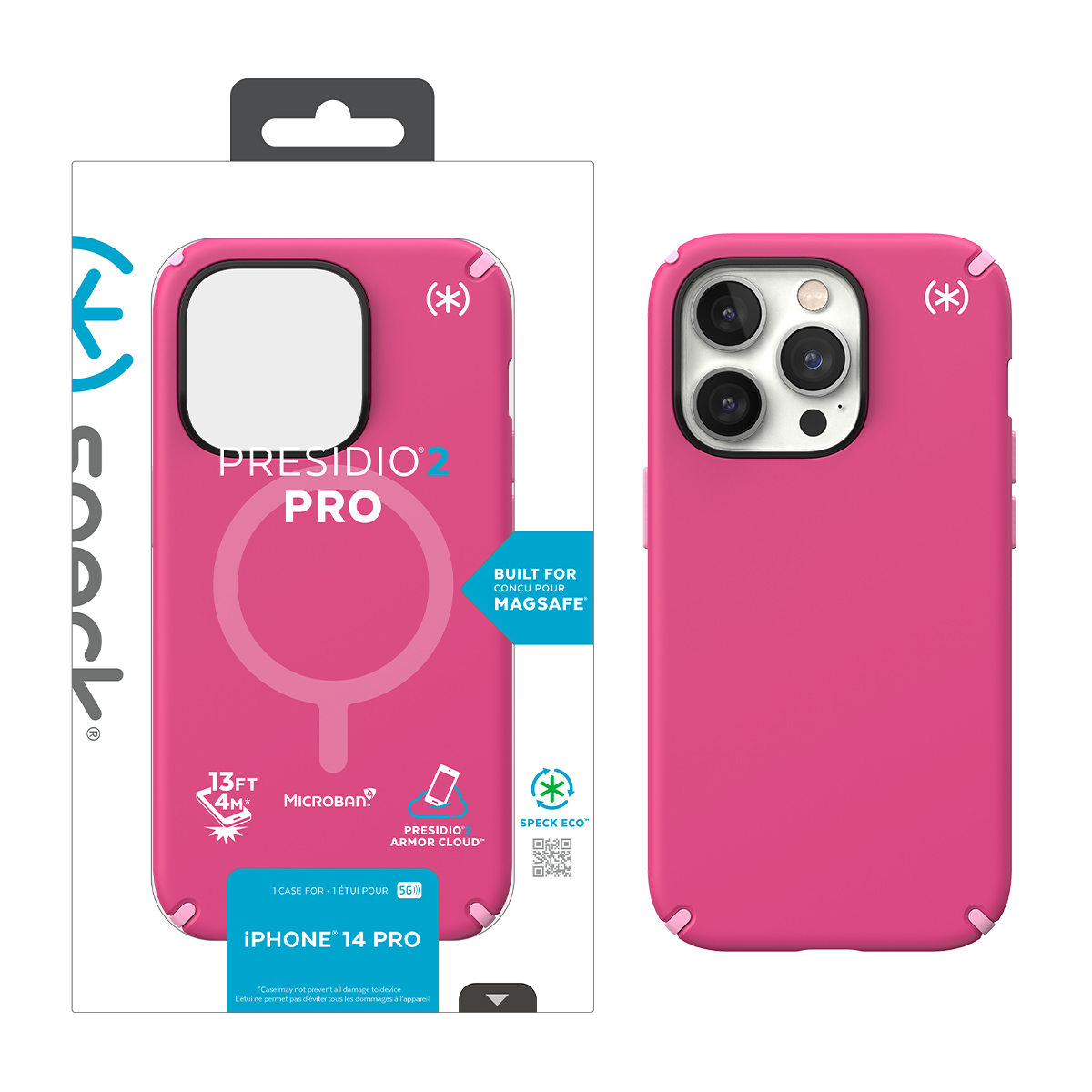 Picture of IPHONE 14 PRO PRESIDIO 2 PRO +MS (DIGITALPINK/BLOSSOMPINK/WHITE)