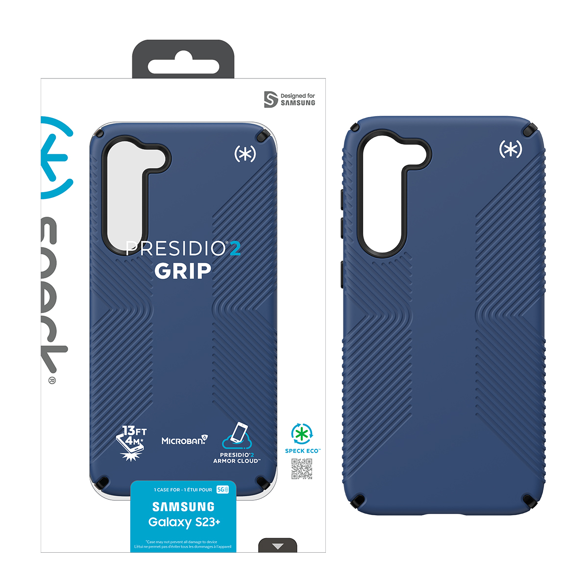 Picture of Speck Galaxy S23+ PRESIDIO 2 GRIP (COASTAL BLUE/BLACK/WHITE)