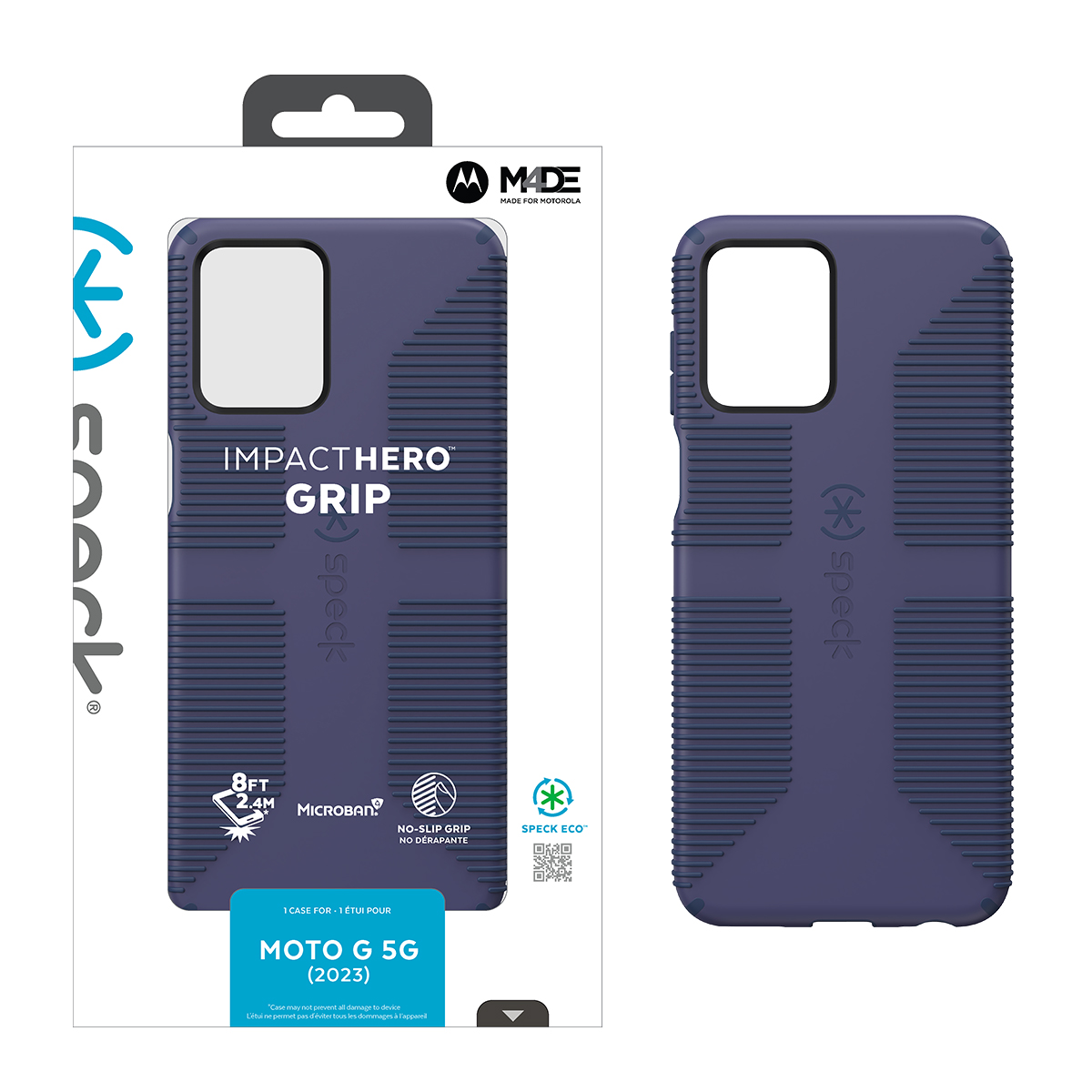 Picture of Speck moto g 5G (2023) IMPACT HERO GRIP Case - Thunder Blue