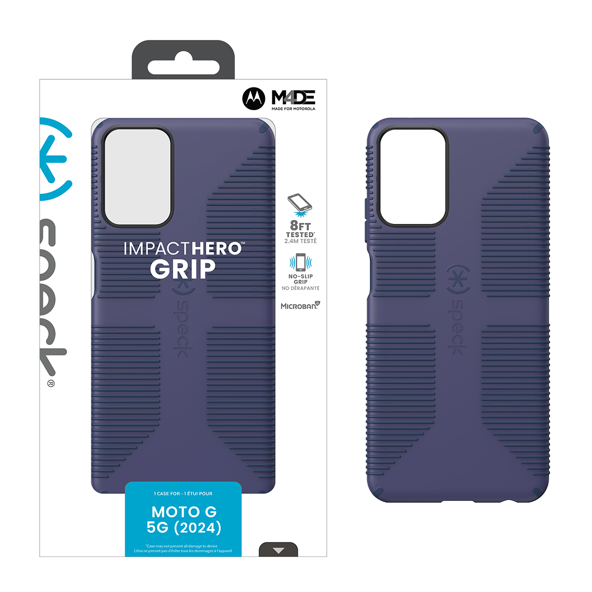 Picture of Speck moto g 5G (2024) IMPACTHERO GRIP (THUNDER BLUE/SPACE BLUE/BLACK)