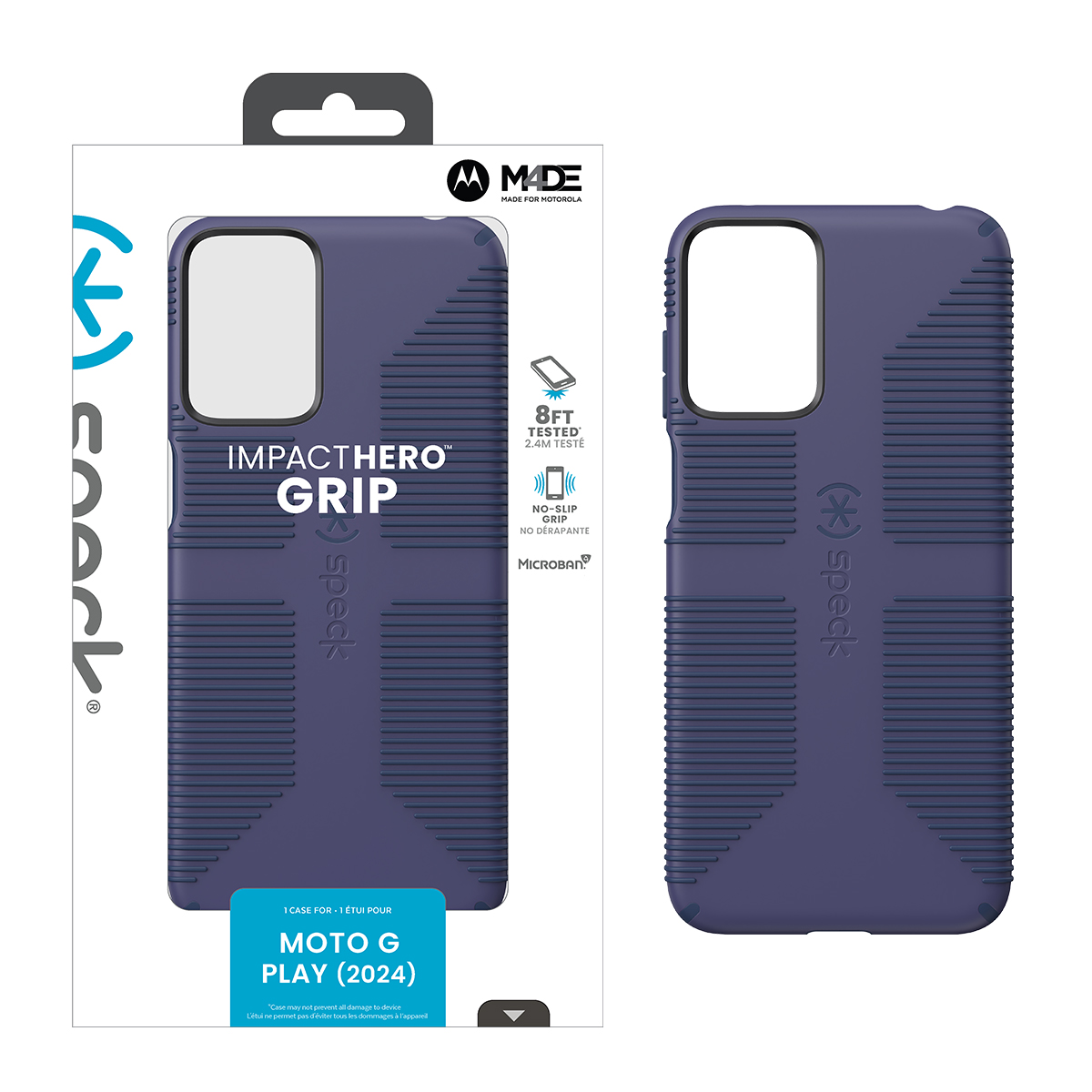Picture of Speck moto g play - 2024 IMPACTHERO GRIP THUNDER BLUE/SPACE BLUE/BLACK