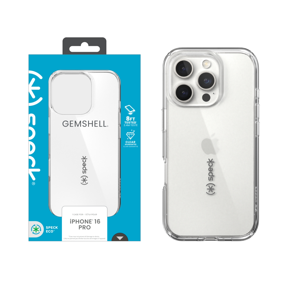 Picture of Speck Apple iPhone 16 Pro GEMSHELL CLEAR/CLEAR