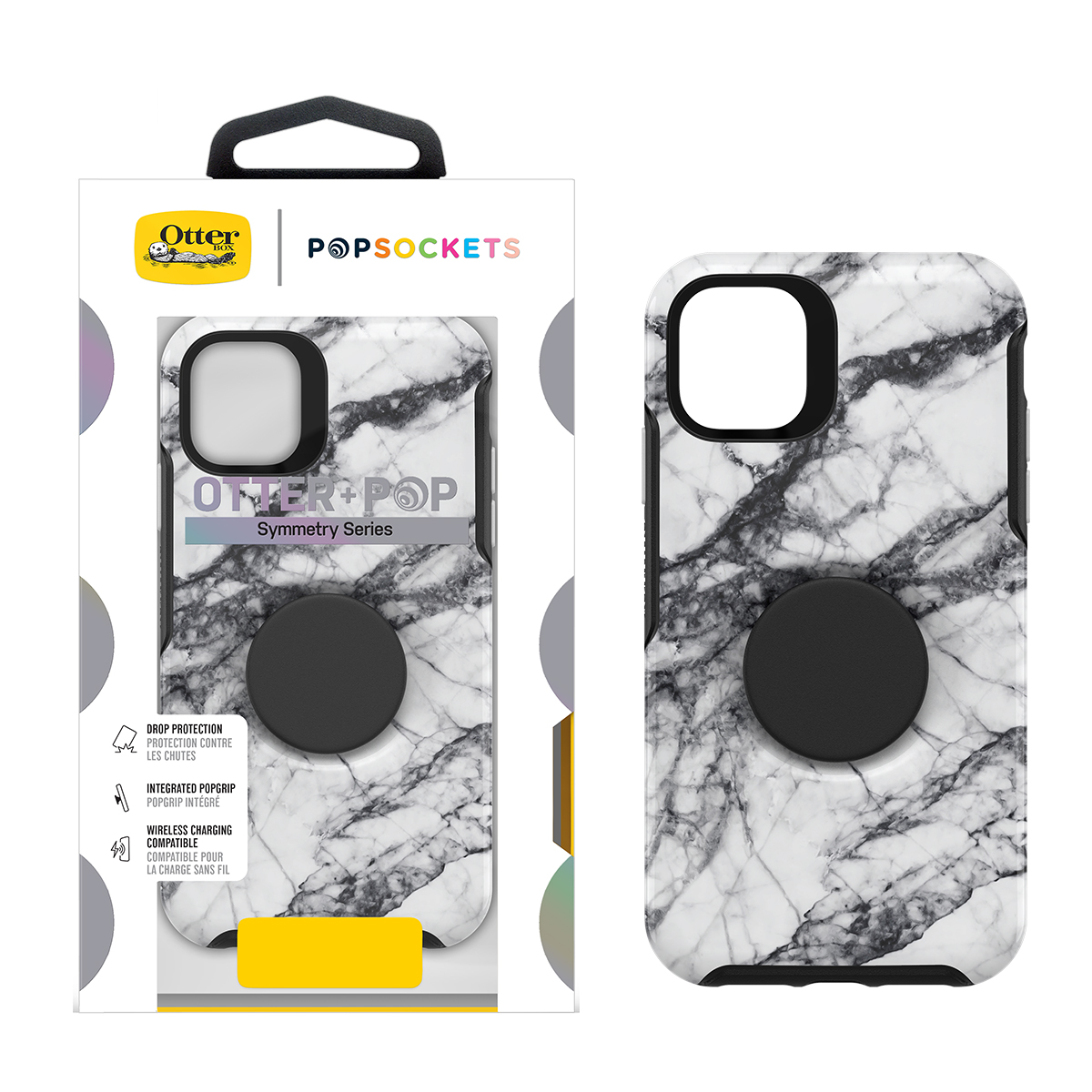 Picture of Otterbox Symmetry Series + PopSocket for Apple iPhone 11 Pro - White Marble