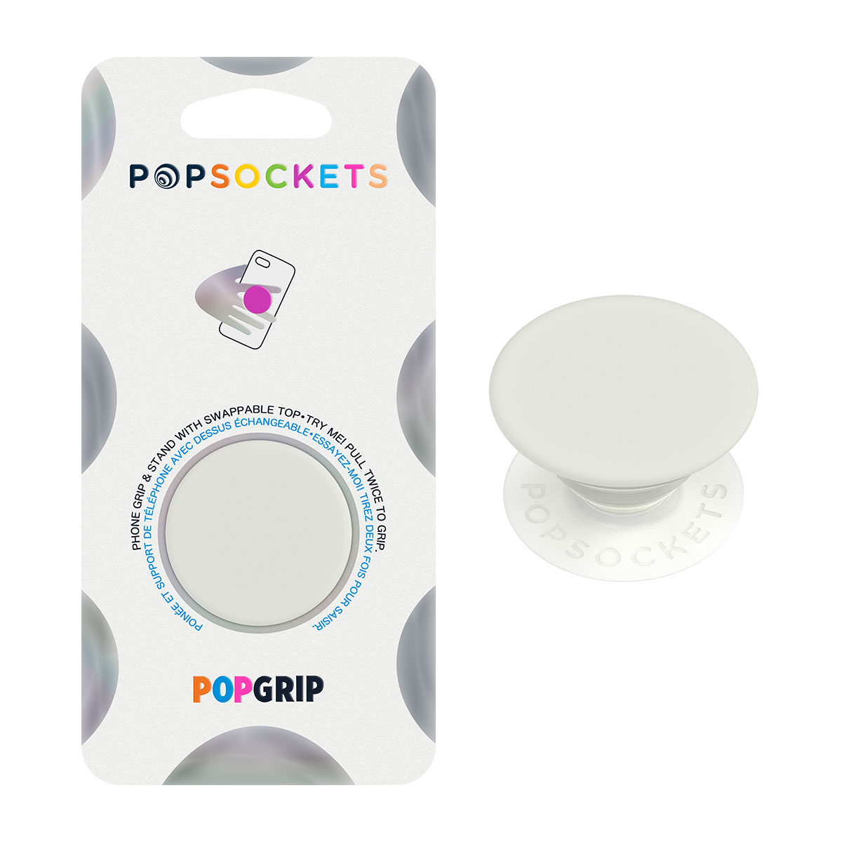 Picture of PopSockets POPGRIP Swappable Phone Grip - Basic Crème Fresh 
