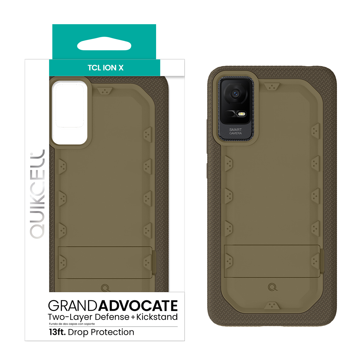 Picture of Quikcell TCL ION X GRAND ADVOCATE Dual-layer Kickstand Case – Sand Taupe