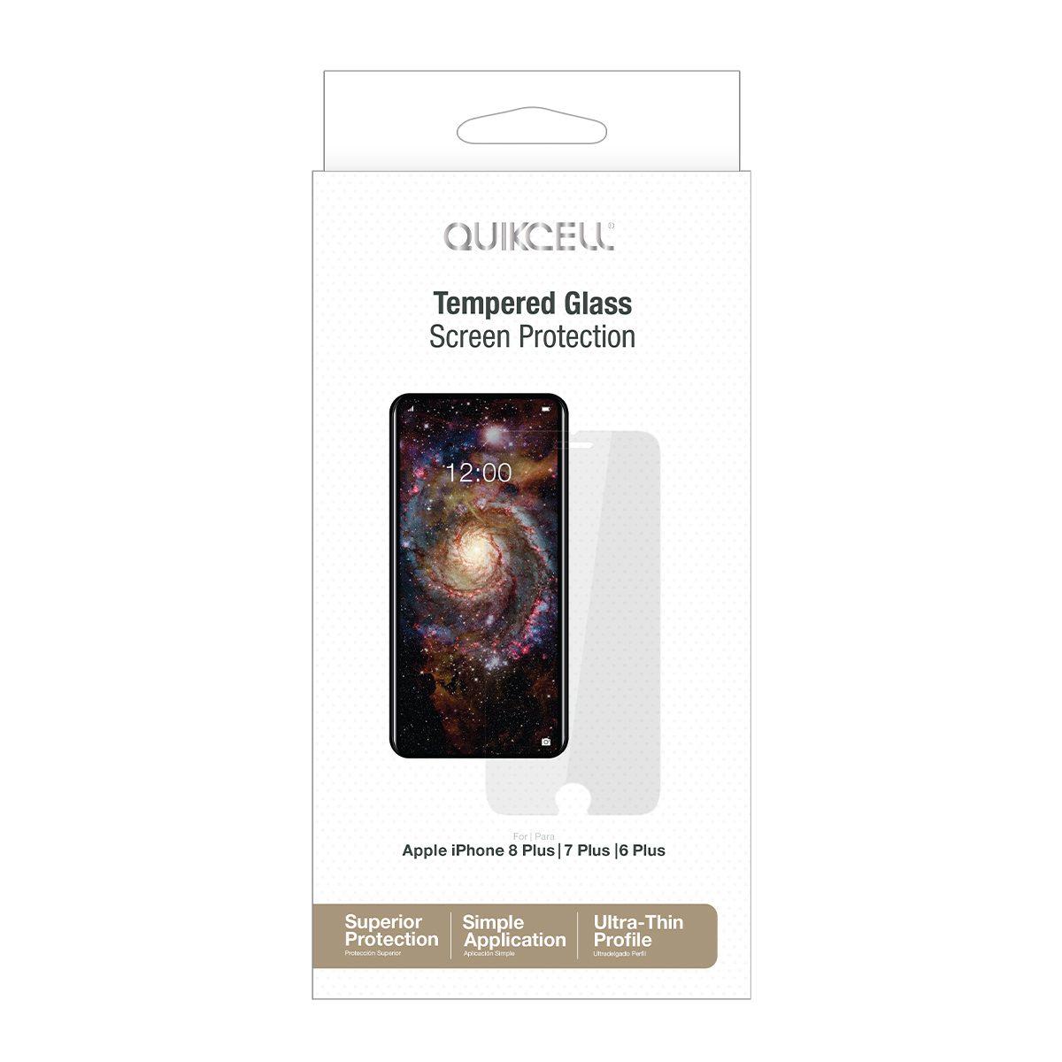 Picture of Quikcell Apple iPhone 6/7/8 Plus TEMPERED GLASS Screen Protection - Clear