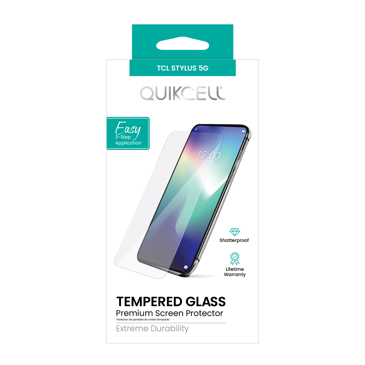 Picture of Quikcell TCL STYLUS 5G TEMPERED GLASS Screen Protector