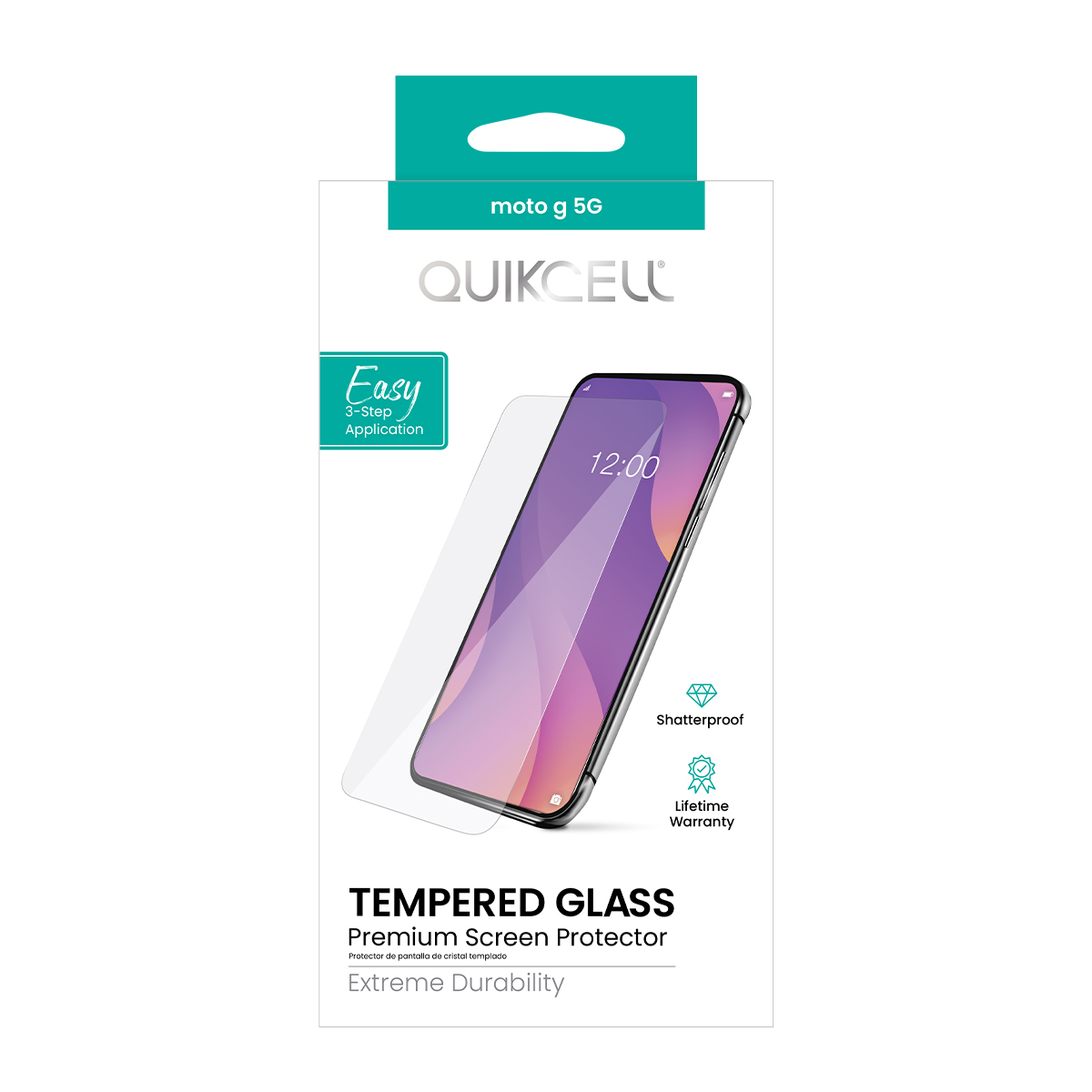 Picture of Quikcell Moto g 5G TEMPERED GLASS Screen Protector