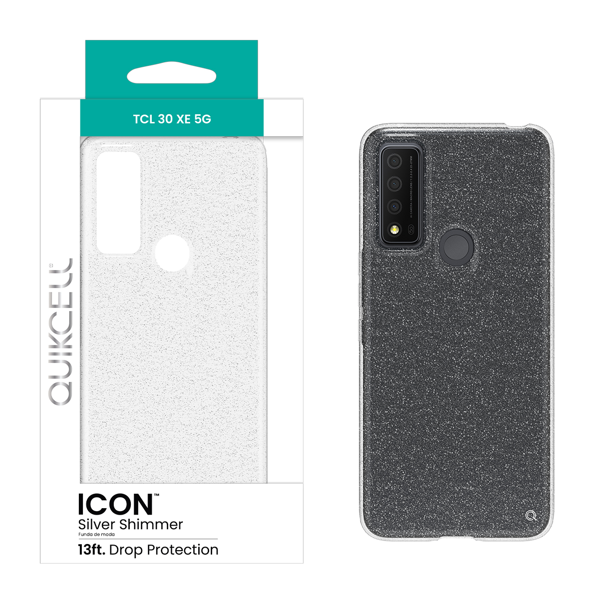 Picture of Quikcell TCL 30 XE 5G ICON Fashion Case - Silver Shimmer