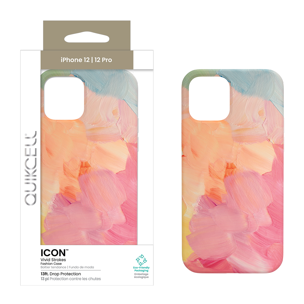 Picture of Quikcell Apple iPhone 12/12 Pro ICON Fashion Case - Vivid Strokes