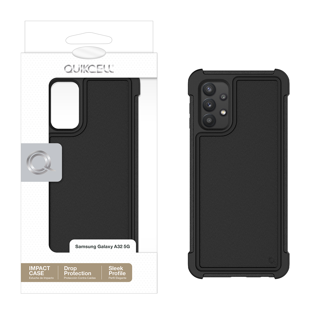 Picture of Quikcell Samsung Galaxy A32 5G OPERATOR Rugged Protective Case – Pebble Black