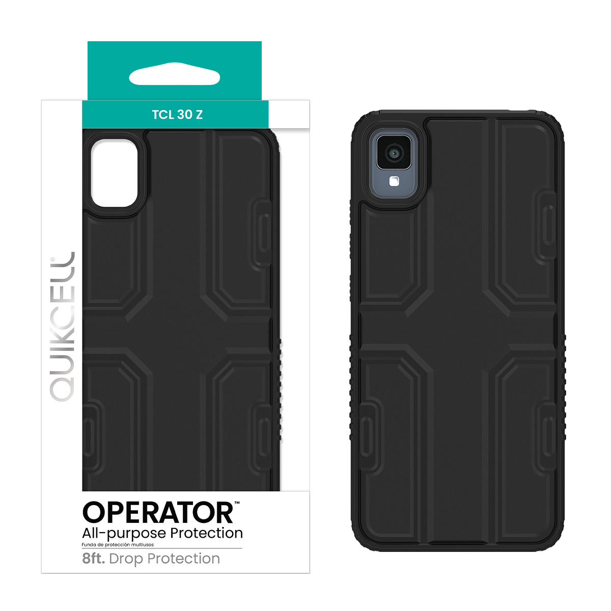 Picture of Quikcell TCL 30 Z OPERATOR Rugged Protective Case – Armor Black