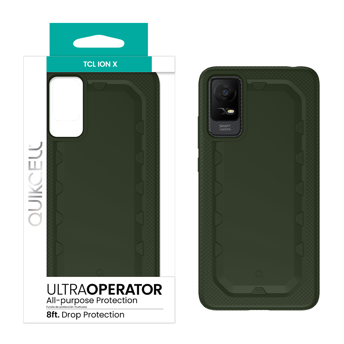 Picture of Quikcell TCL ION X ULTRA OPERATOR Rugged Protective Case – Army Green