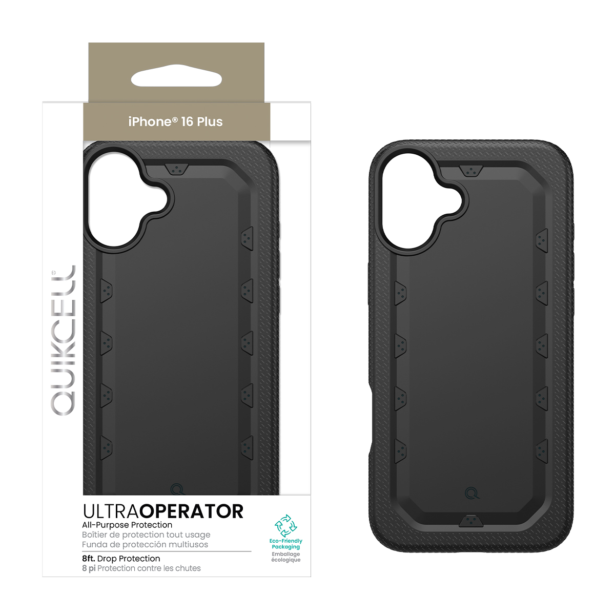 Picture of Quikcell Apple iPhone 16 Plus Ultra OPERATOR Dual-Layer Case – Armor Black