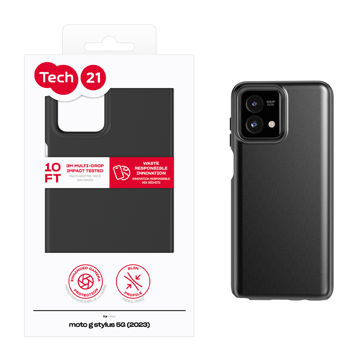 Picture of Tech21 EvoLite for Moto g stylus 5G (2023) - Black 
