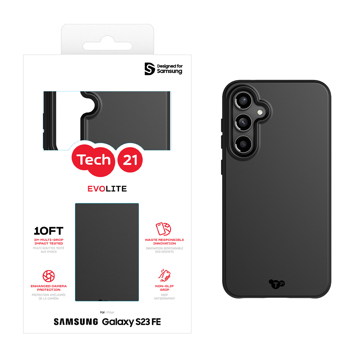 Picture of Tech21 EvoLite for Galaxy S23 FE - Black