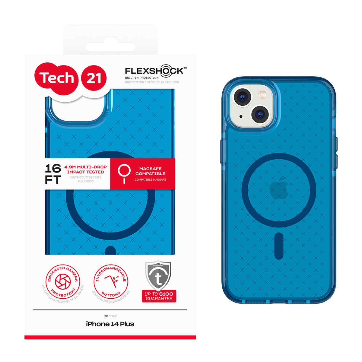 Picture of Tech21 EvoCheck w/MagSafe for iPhone 14 Plus - Classic Blue