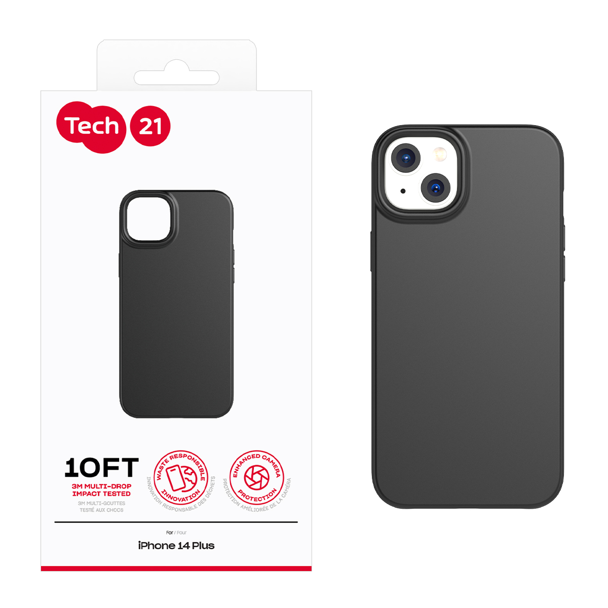 Picture of Tech21 EvoLite for iPhone 14 Plus - Black