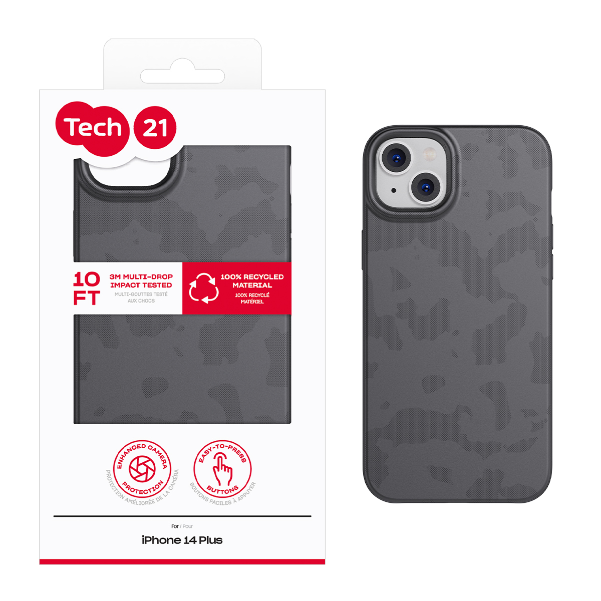 Picture of Tech21 Recovrd for iPhone 14 Plus - Off Black