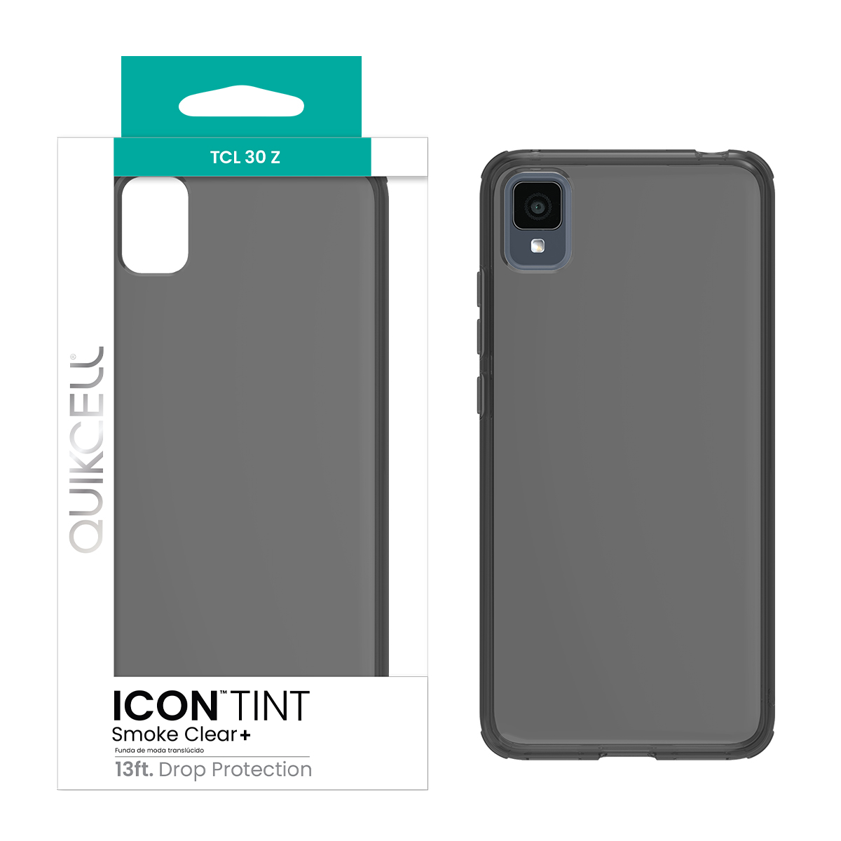 Picture of Quikcell TCL 30 Z ICON TINT Translucent Case - Smoke