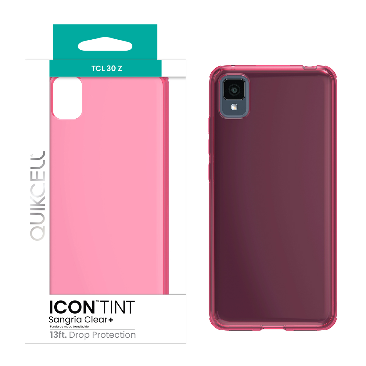 Picture of Quikcell TCL 30 Z ICON TINT Translucent Case - Sangria