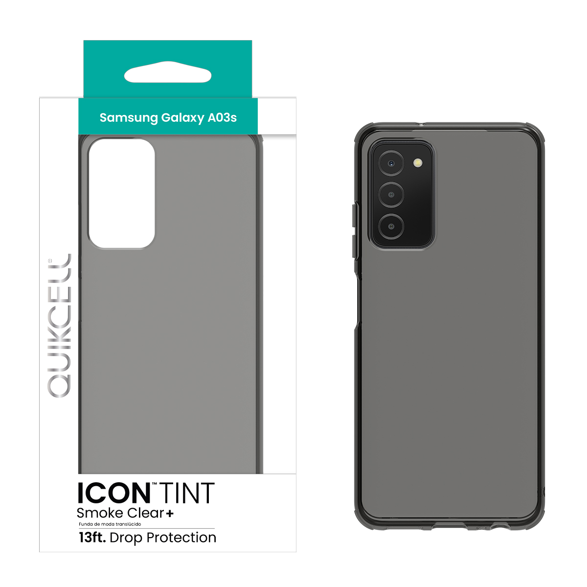 Picture of Quikcell Samsung Galaxy A03s ICON TINT Translucent Case - Smoke