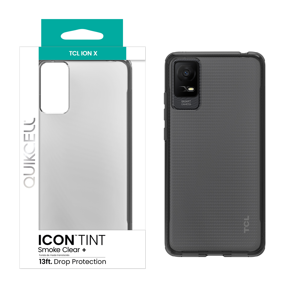 Picture of Quikcell TCL ION X ICON TINT Translucent Case - Smoke