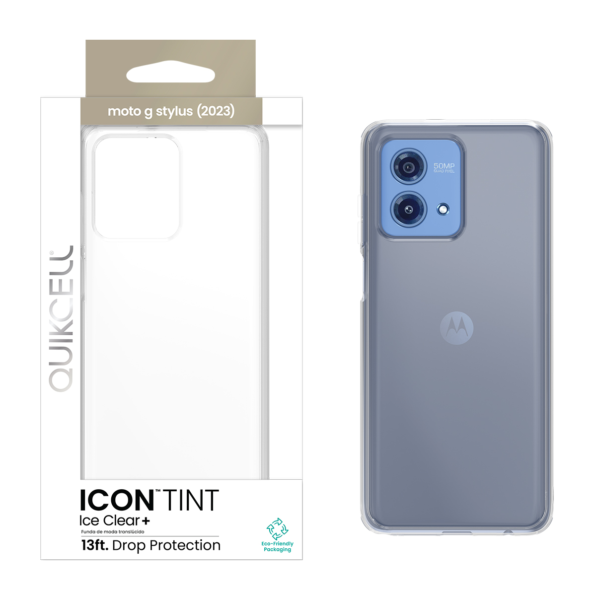 Picture of Quikcell moto g stylus (2023) ICON TINT Translucent Case - Ice