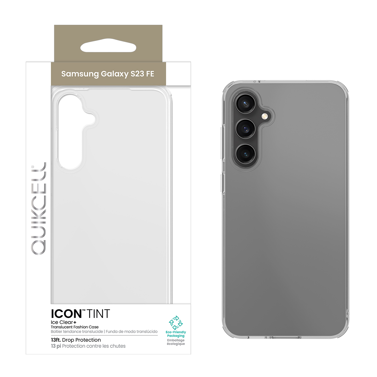 Picture of Quikcell Samsung Galaxy S23 FE ICON TINT Transparent Protective Case - Ice 
