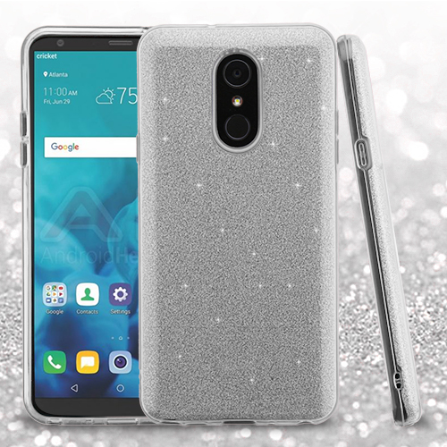 Picture of Asmyna Full Glitter Hybrid Protector Cover for Lg Stylo 4 / Stylo 4 Plus - Silver