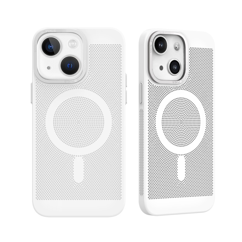 Picture of Dreamify USA Breeze Mesh Cooling Case for iPhone 15 Plus (6.7) - White