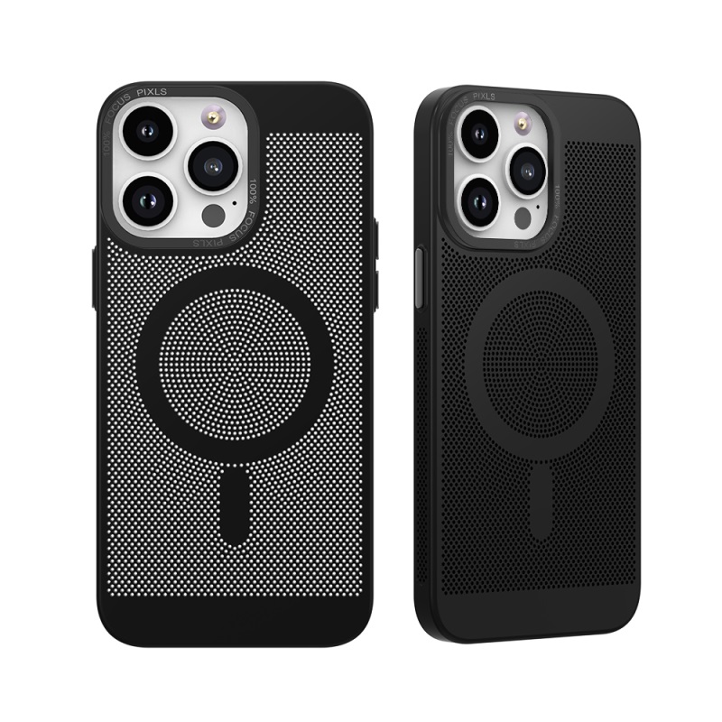 Picture of Dreamify USA Breeze Mesh Cooling MagSafe Case for iPhone 15 Pro (6.1) - Black