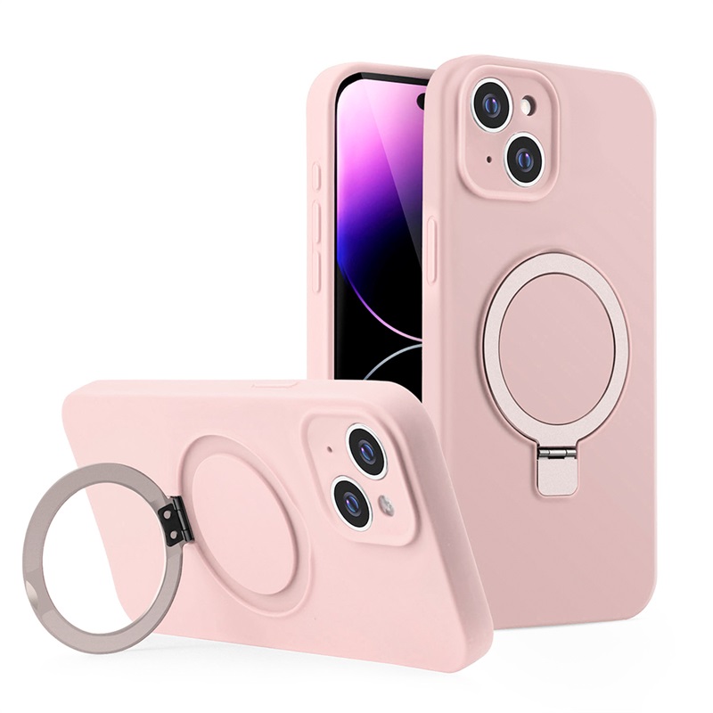 Picture of Dreamify USA Premium SimpleMade 2.0 MagSafe w/ Magnetic Kickstand for iPhone 15 Plus (6.7)- Cherry Blossom Pink