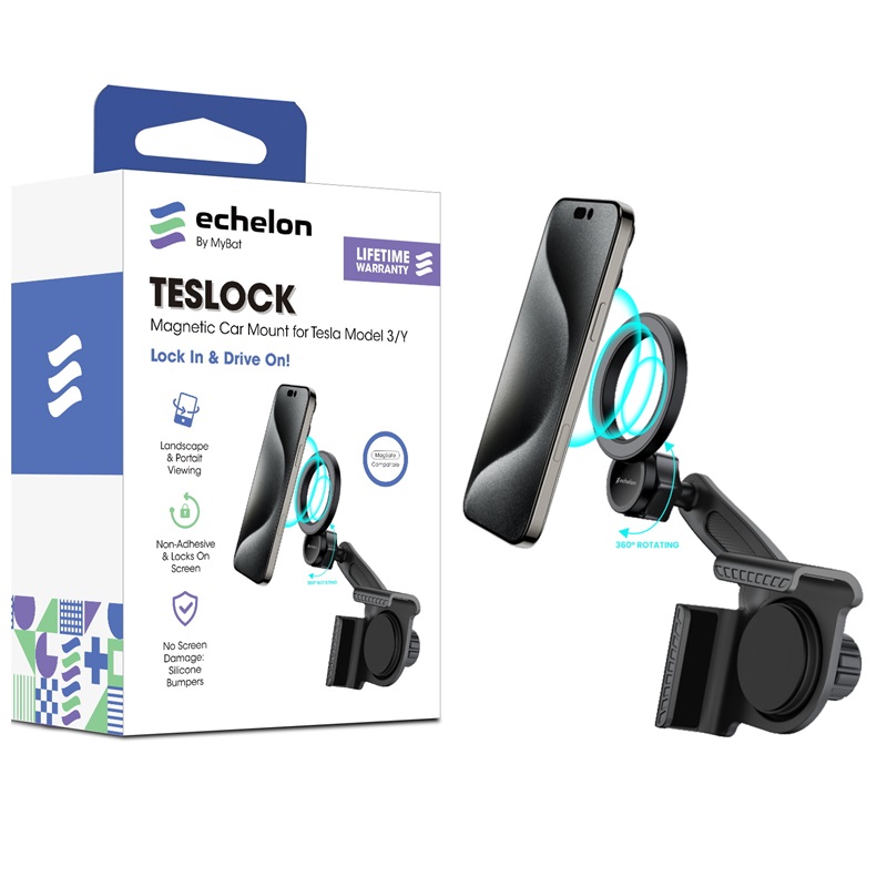 Picture of echelon TesLock Magnetic Car Mount for Tesla Model 3/Y - Black