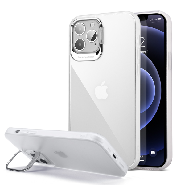 Picture of Dreamify USA Air Frame Crystal Case w/ Kickstand for iPhone 13 Pro (6.1)- Frosted Clear