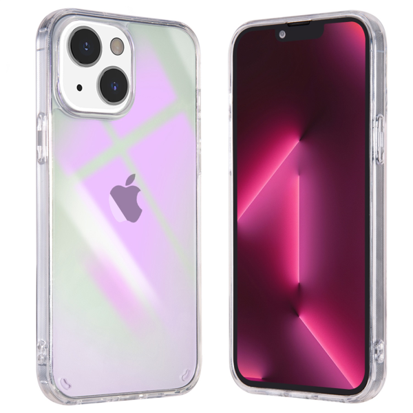 Picture of Dreamify USA Holographic Transparent for iPhone 14 (6.1) - Purple Iridescent