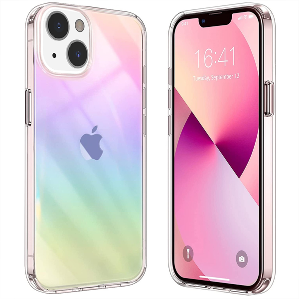 Picture of Dreamify USA Holographic Transparent for iPhone 14 Plus (6.7) - Rainbow Iridescent