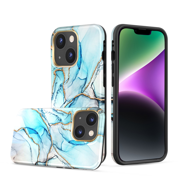 Picture of Dreamify USA Eclipse Marble Case for iPhone 14 Plus (6.7)- Light Blue Marble