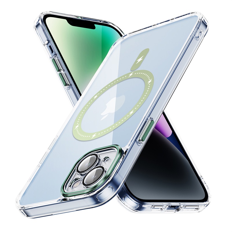 Picture of FOR IPHONE 15 PLUS (6.7") / IPHONE 14 PLUS (6.7") CORE PRO FULL COVERAGE MAGSAFE HIGH QUALITY PROTECTIVE CASE WITH FULL RAISED CAMERA AND LENS PROTECTION AND RAISED BUTTONS - GREEN