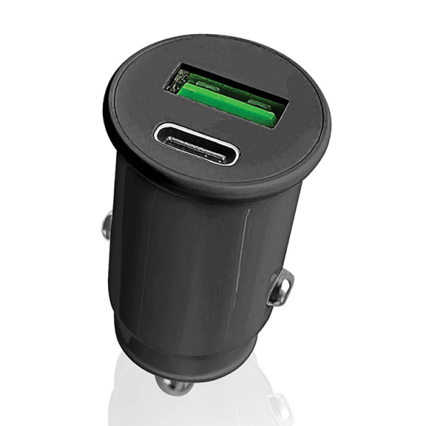 Picture of Dual Port Car Charger w. USB-C & USB-A