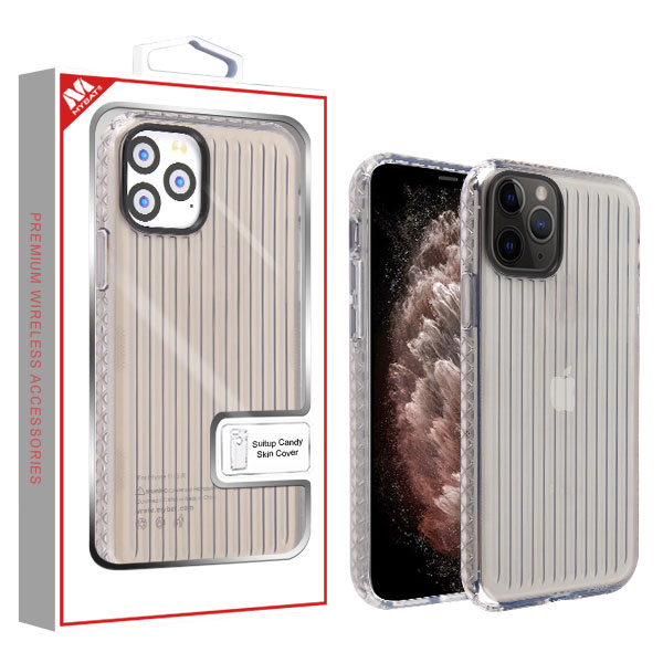 Picture of MyBat Suitup Candy Skin Cover for Apple iPhone 11 Pro Max - Transparent Smoke