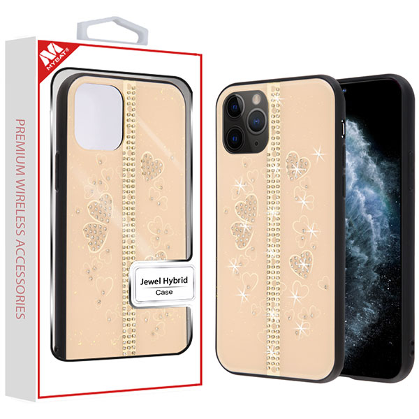 Picture of MyBat Jewel Hybrid Case (with Diamonds) for Apple iPhone 11 Pro - Spread Love